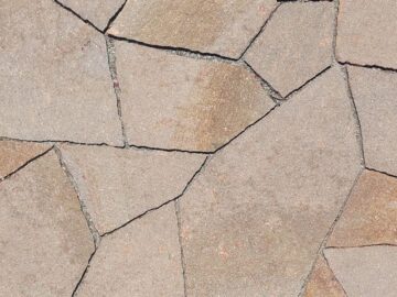 Bodenplatten Porphyr, formwild – Grossformat, Bunt