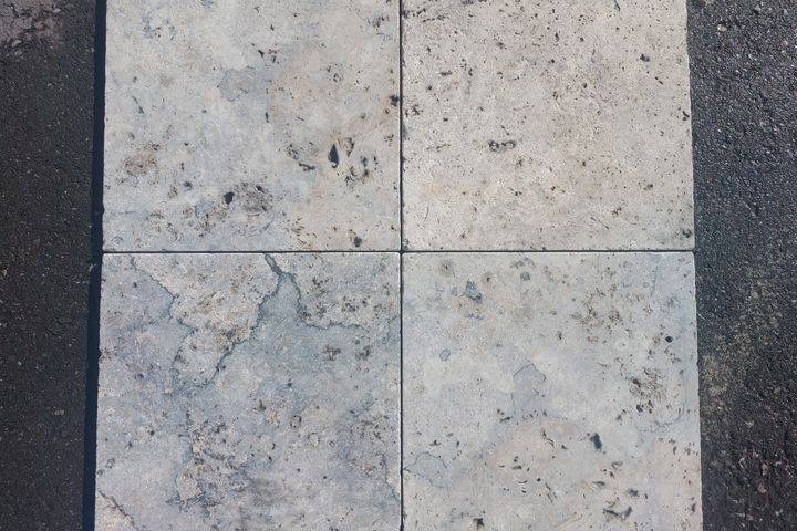 Bodenplatten Travertin Silver Blue