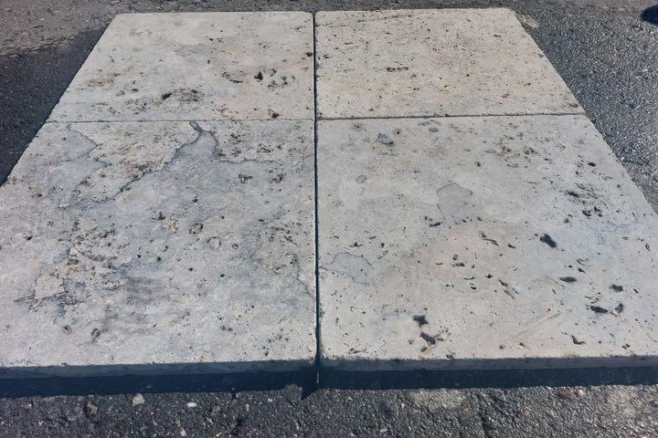 Bodenplatten Travertin Silver Blue