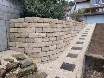 Mauersteine Jura Kalkstein beige