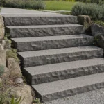Moodbild von Blockstufen Basalt Vietnam