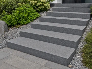 Moodbild von Blockstufen Padang dunkel