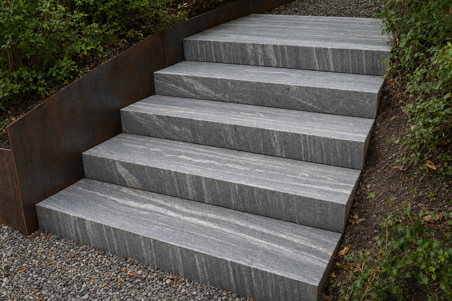 Moodbild von Blockstufen Veining Stone Grey