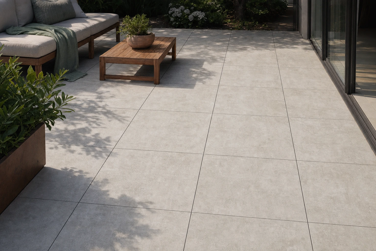 Moodbild von Bodenplatten FSZ Beton greige
