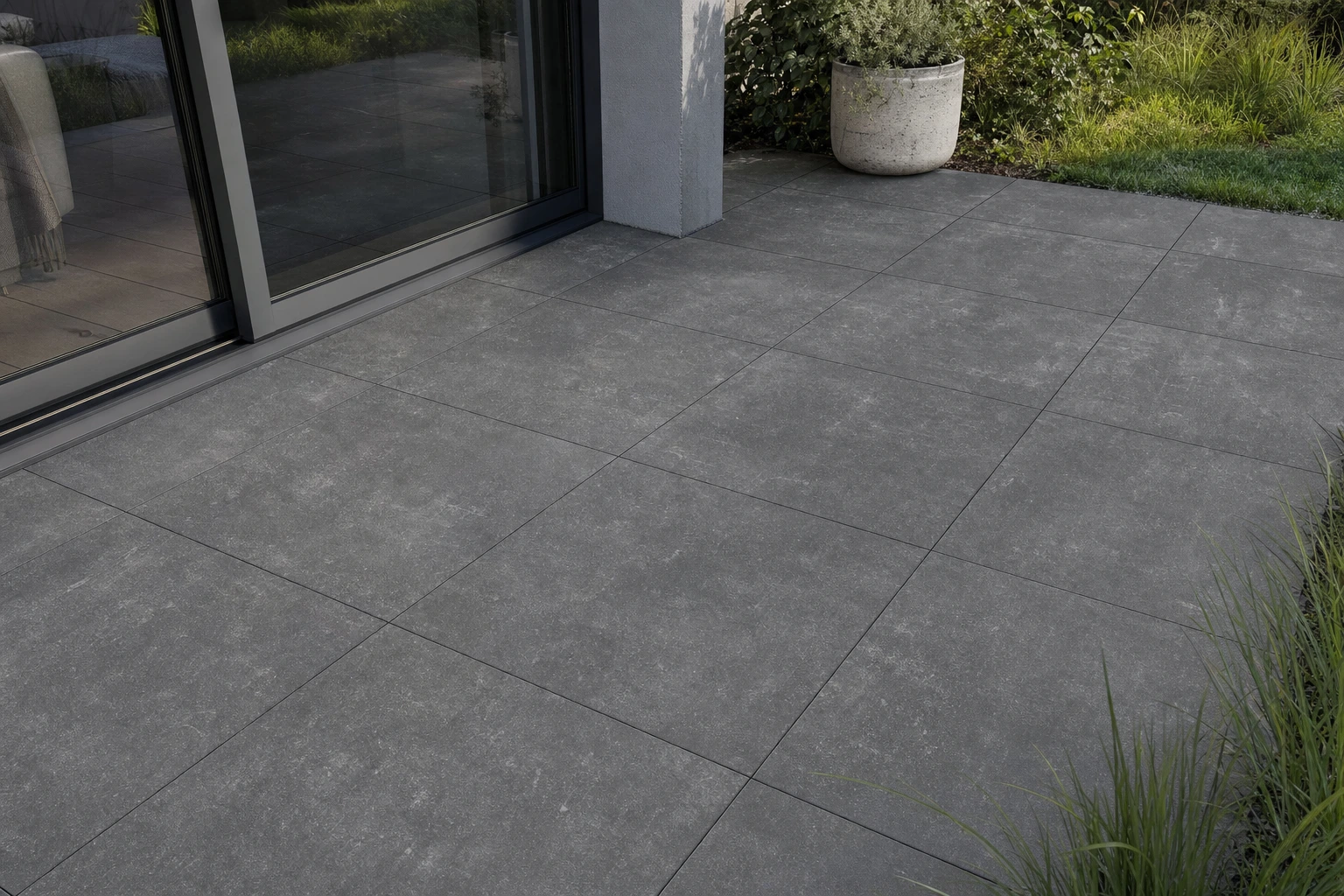 Moodbild von Bodenplatten FSZ Beton schwarz