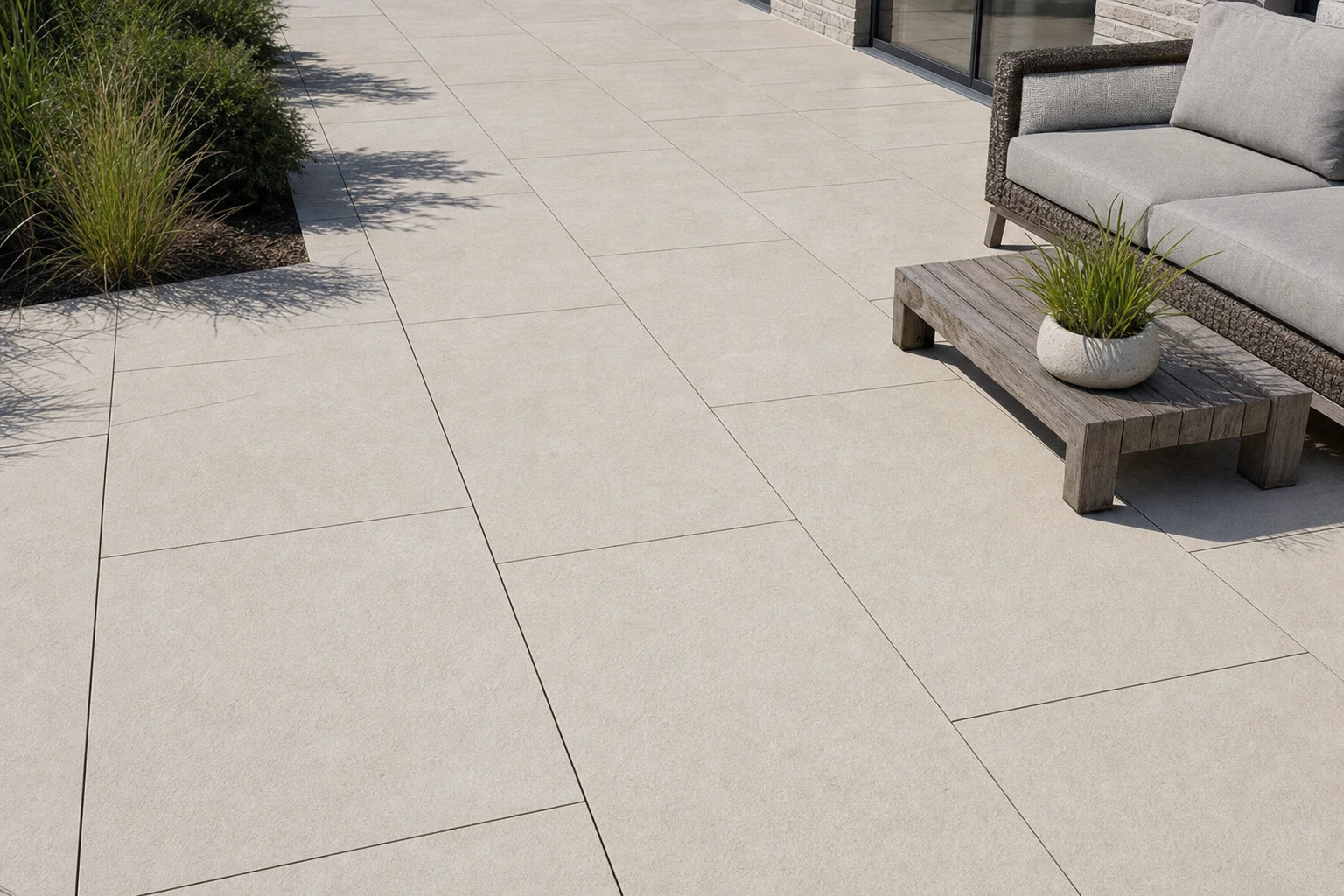 Moodbild von Bodenplatten FSZ Limestone Beige