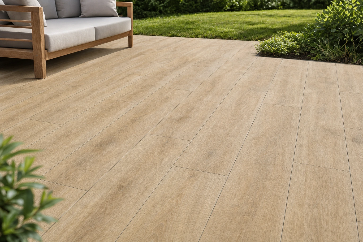 Moodbild von Bodenplatten Harena Holz Noce