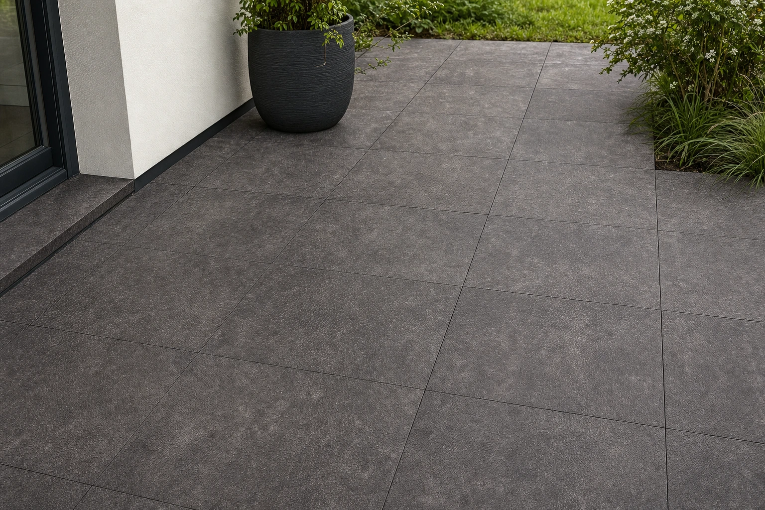 Moodbild von Bodenplatten Miniera Black