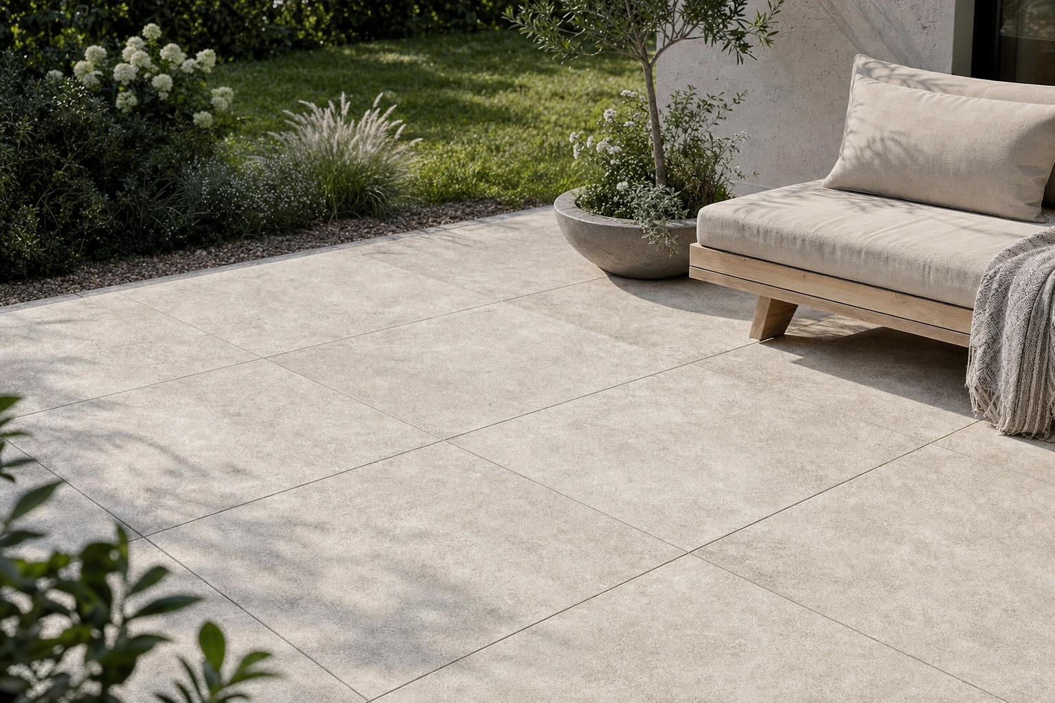 Moodbild von Bodenplatten Miniera White