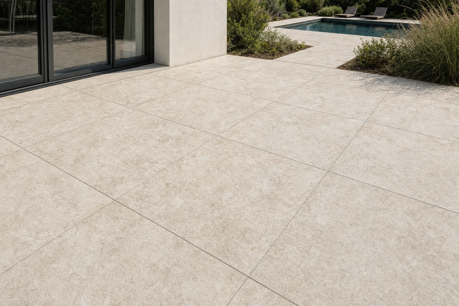 Moodbild von Bodenplatten Pietra Antico Bianco