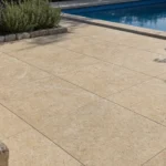 Moodbild von Bodenplatten Travertin Sunshine yellow