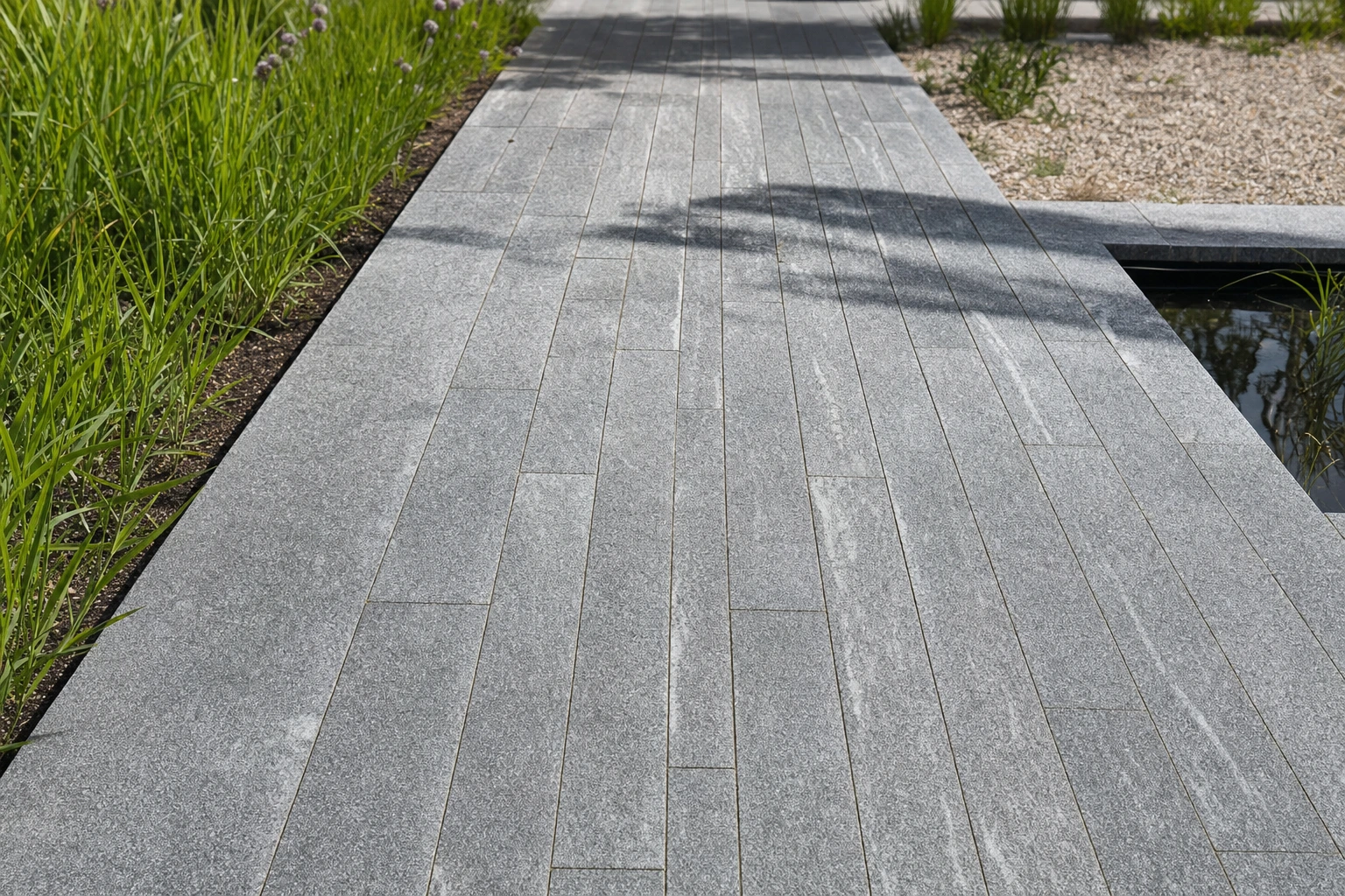 Moodbild von Bodenplatten Veining Stone Gegenlager